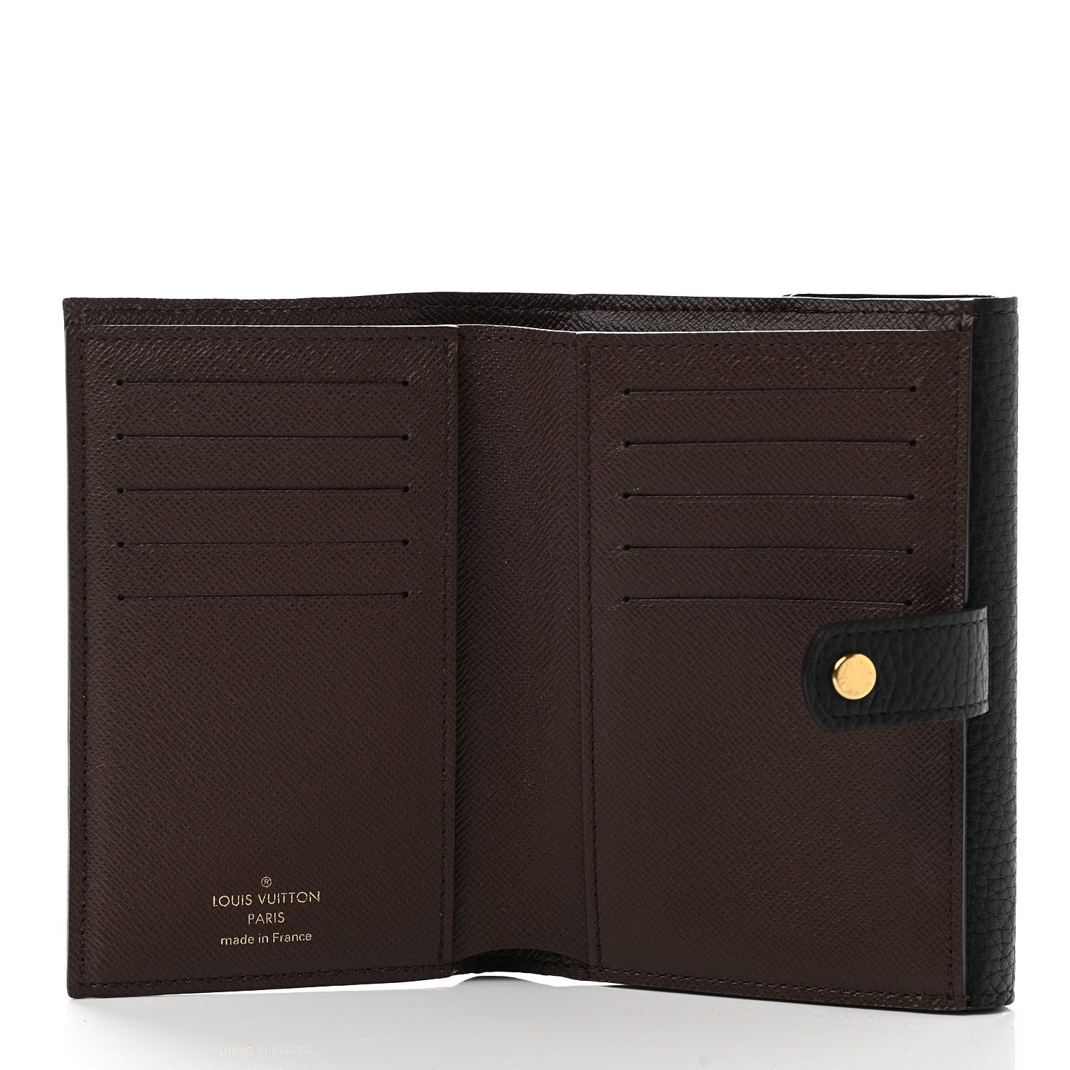 Louis Vuitton Damier Ebene Normandy Compact Wallet Black 5 of 7