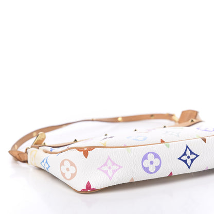 Louis Vuitton Monogram Multicolor Pochette Accessories White 10 of 11
