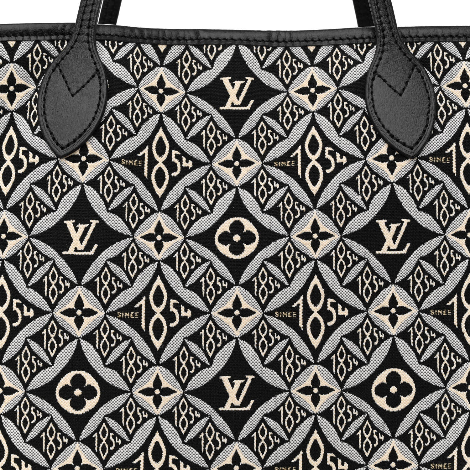 Louis Vuitton Jacquard Since 1854 Neverfull MM Grey 10 of 14