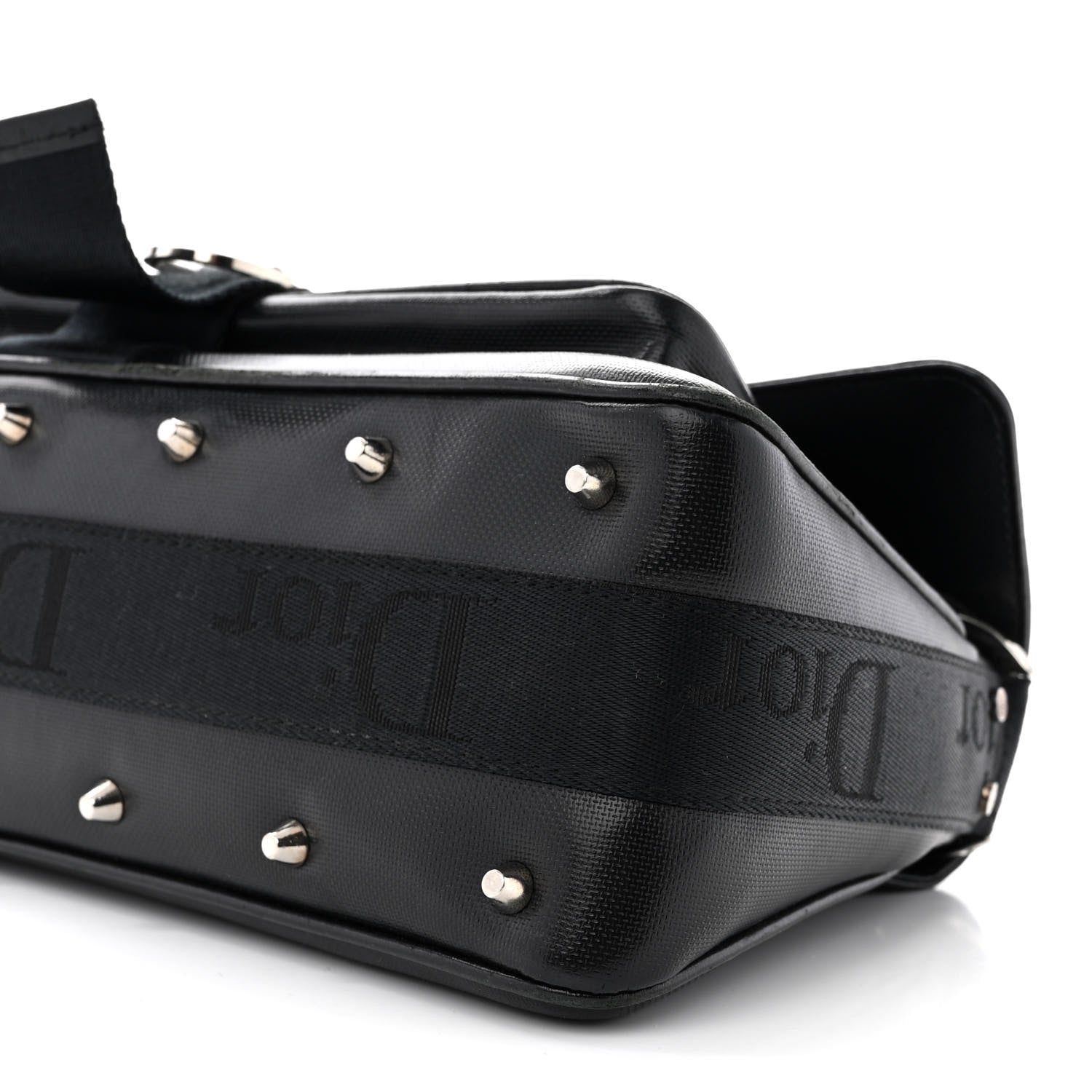 Christian Dior Coated Canvas Crystal Hardcore Bag Black 10 of 16