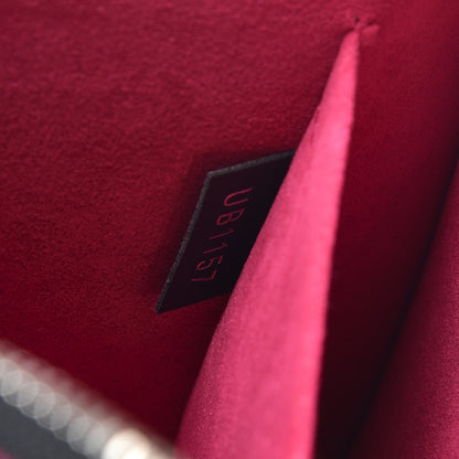 Louis Vuitton Epi Neverfull Pochette MM GM Black Hot Pink 7 of 9