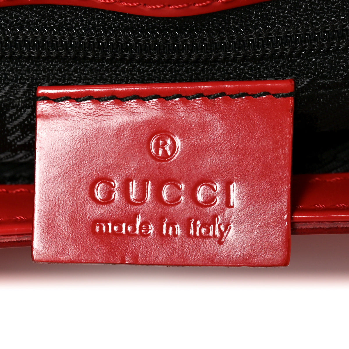 Calfskin Metal Bar Handbag Red