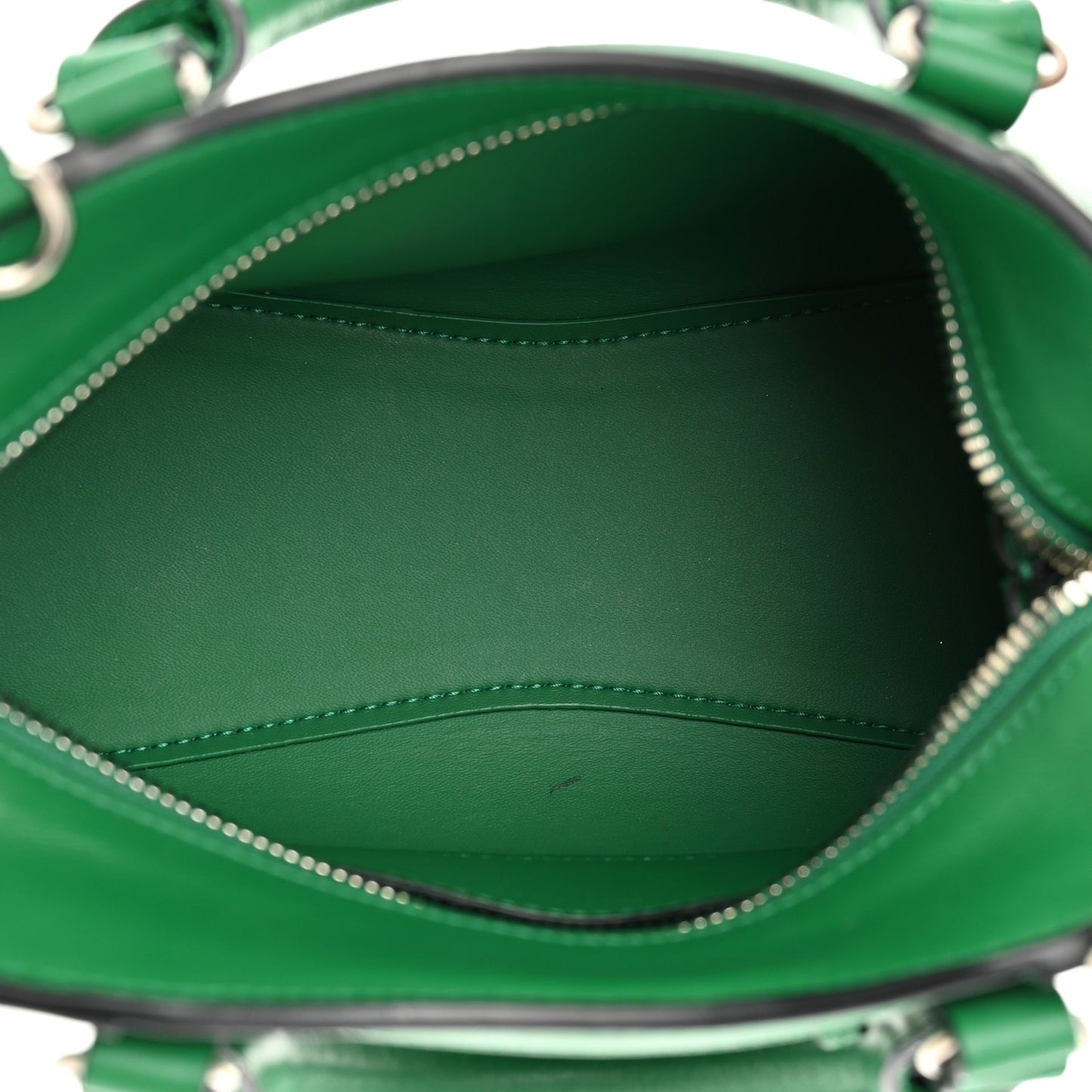 Smooth Calfskin Neo Classic Silver Hardware Mini City Grass Green