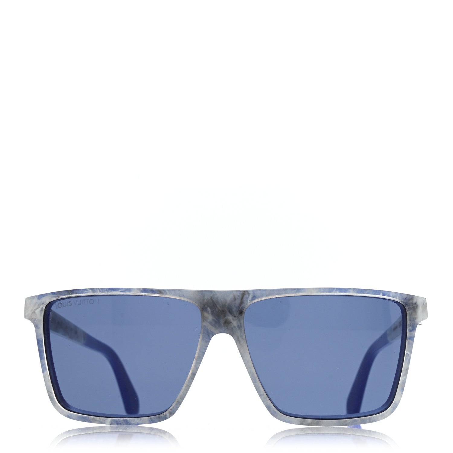 Louis Vuitton Portland Square Sunglasses Z1272W Grey Blue 2 of 8