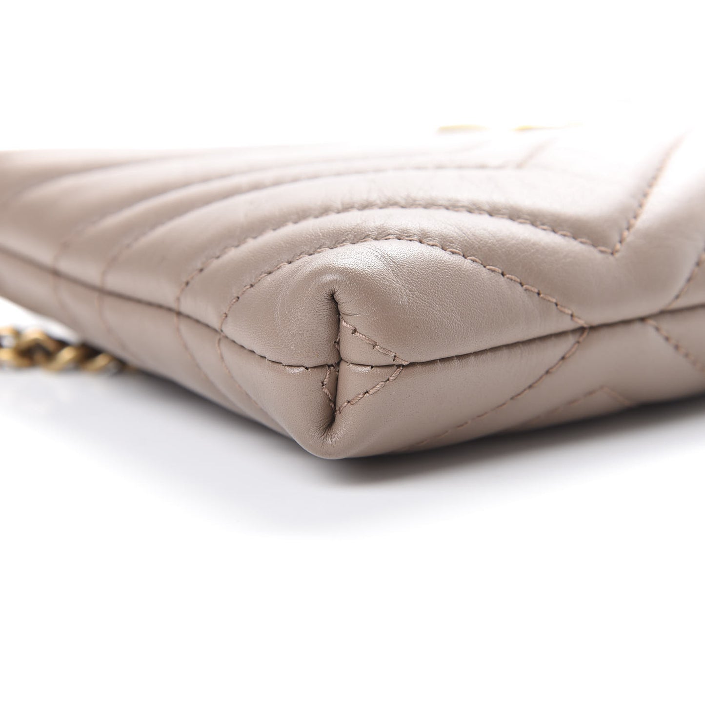 Calfskin Matelasse Mini GG Marmont Chain Bag Porcelain Rose