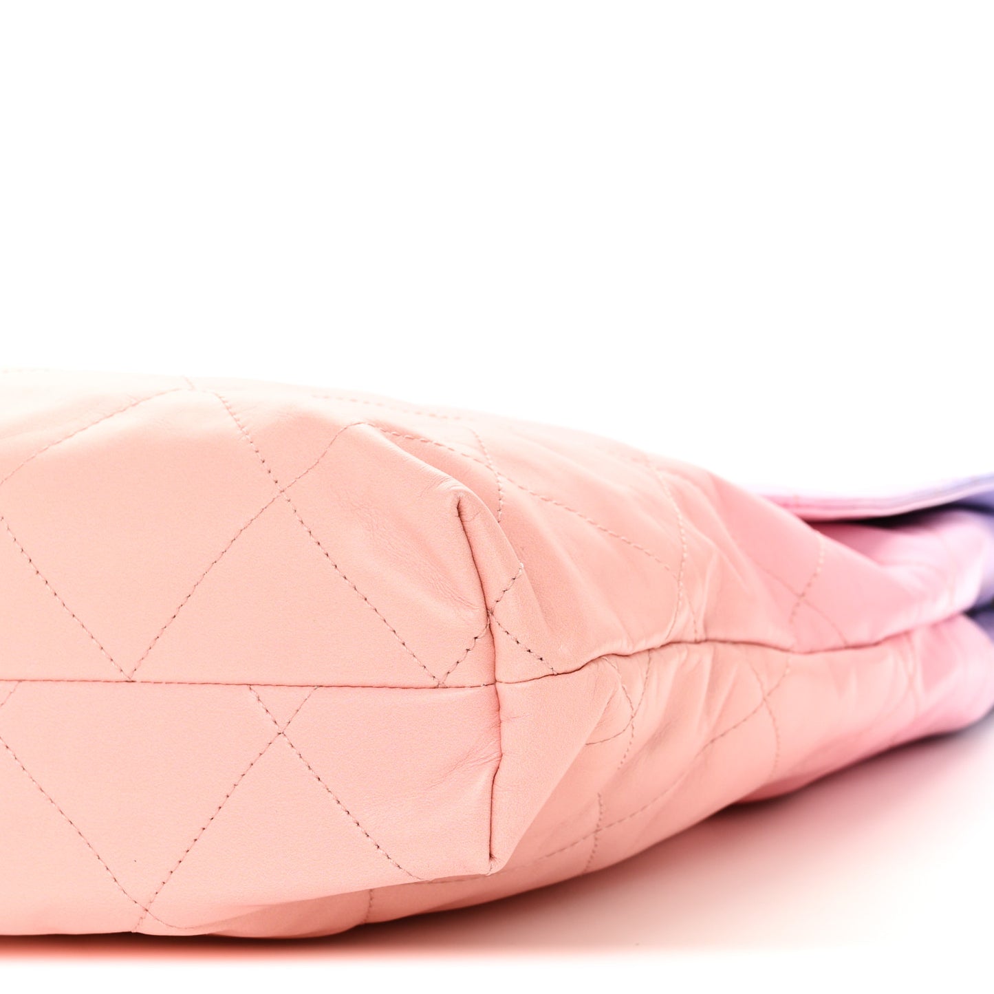 Shaded Calfskin CC Hobo Light Purple Pink Coral