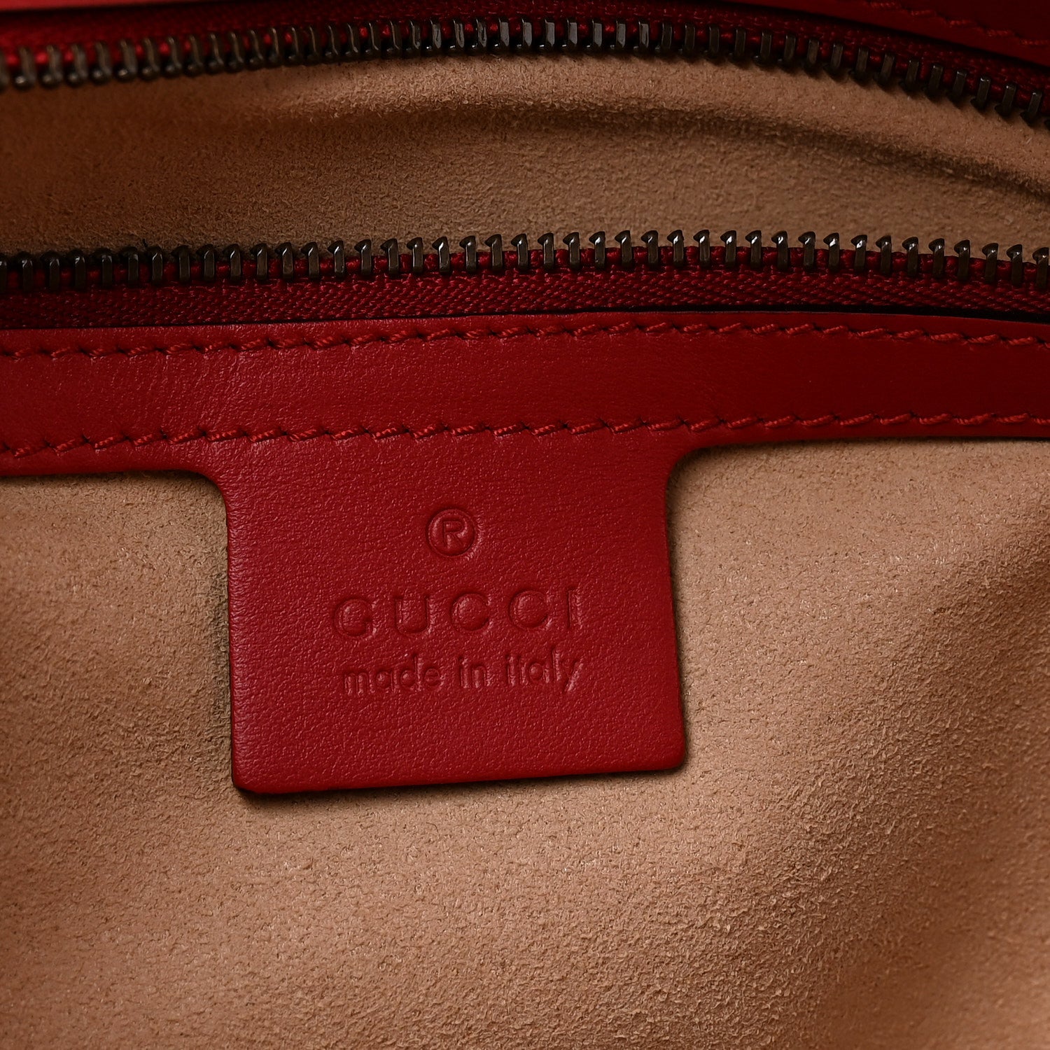 Gucci Calfskin Matelasse Small GG Marmont Shoulder Bag Hibiscus Red 6 of 10
