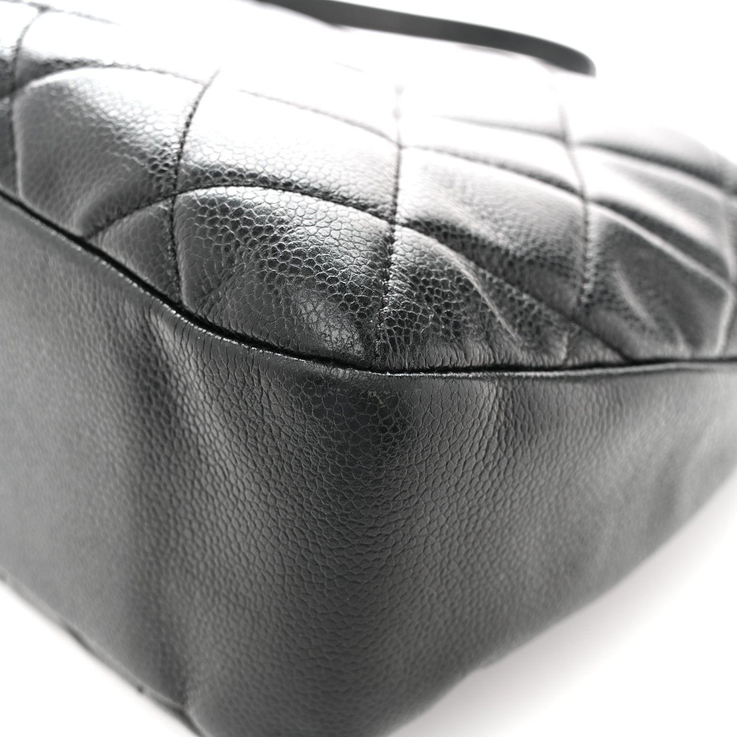 Chanel Caviar Quilted CC Timeless Soft Tote Black 12 of 13