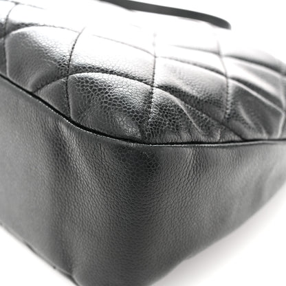 Chanel Caviar Quilted CC Timeless Soft Tote Black 12 of 13