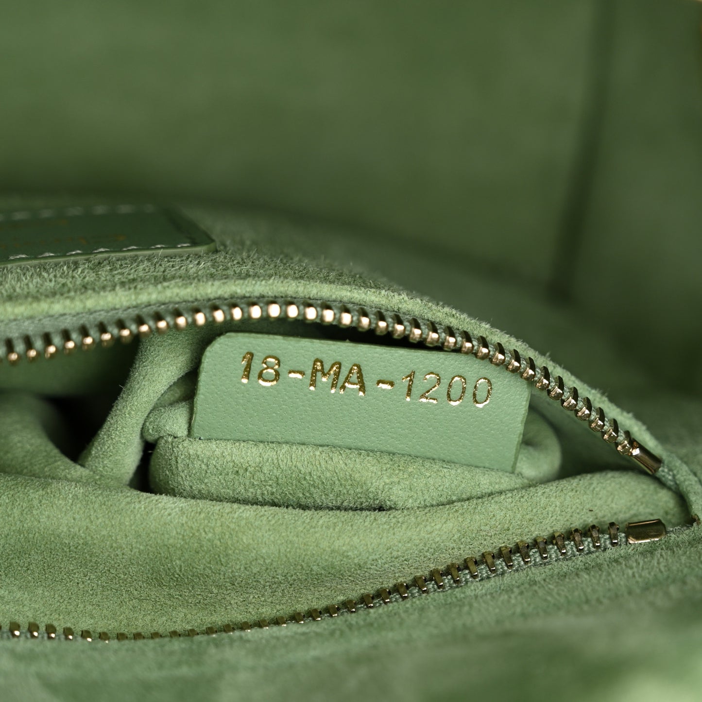 Lambskin Cannage Small My ABCDior Lady Dior Green