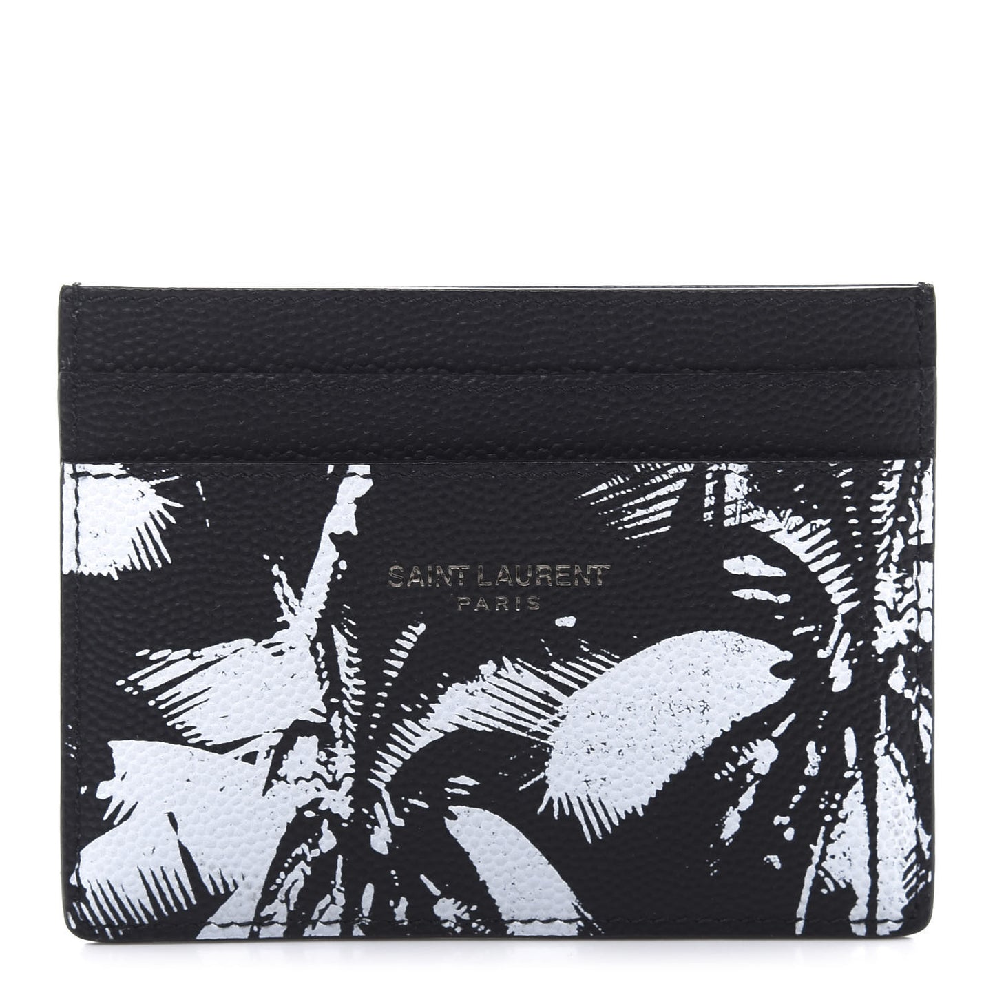 Grain De Poudre Palm Tree Card Case Black White
