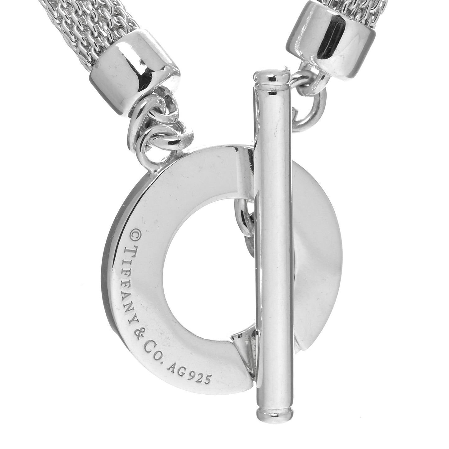 Sterling Silver Somerset Mesh Toggle Necklace