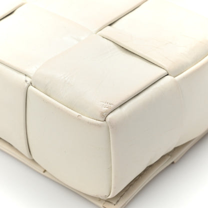 Bottega Veneta Paper Calfskin Maxi Intreccio Cassette Crossbody Bag White 15 of 15
