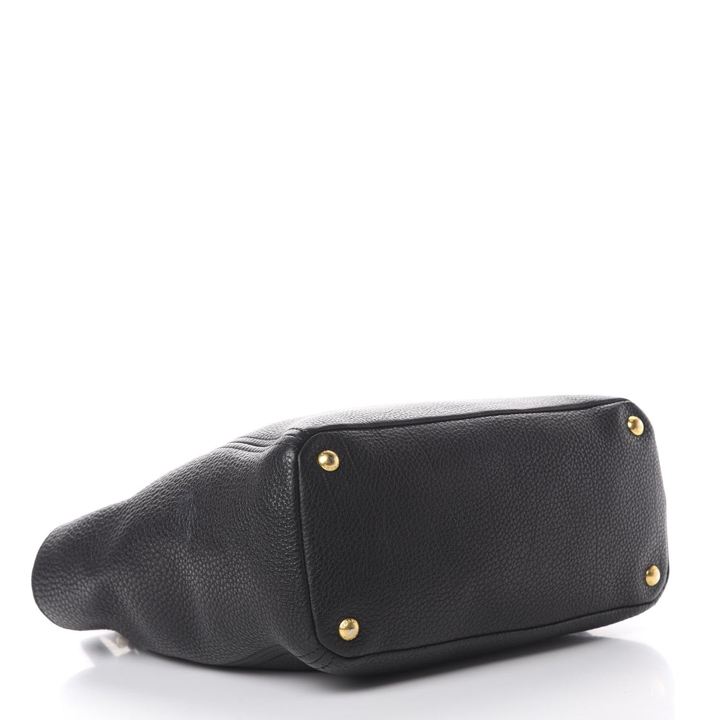 Vitello Daino Side Pocket Tote Black