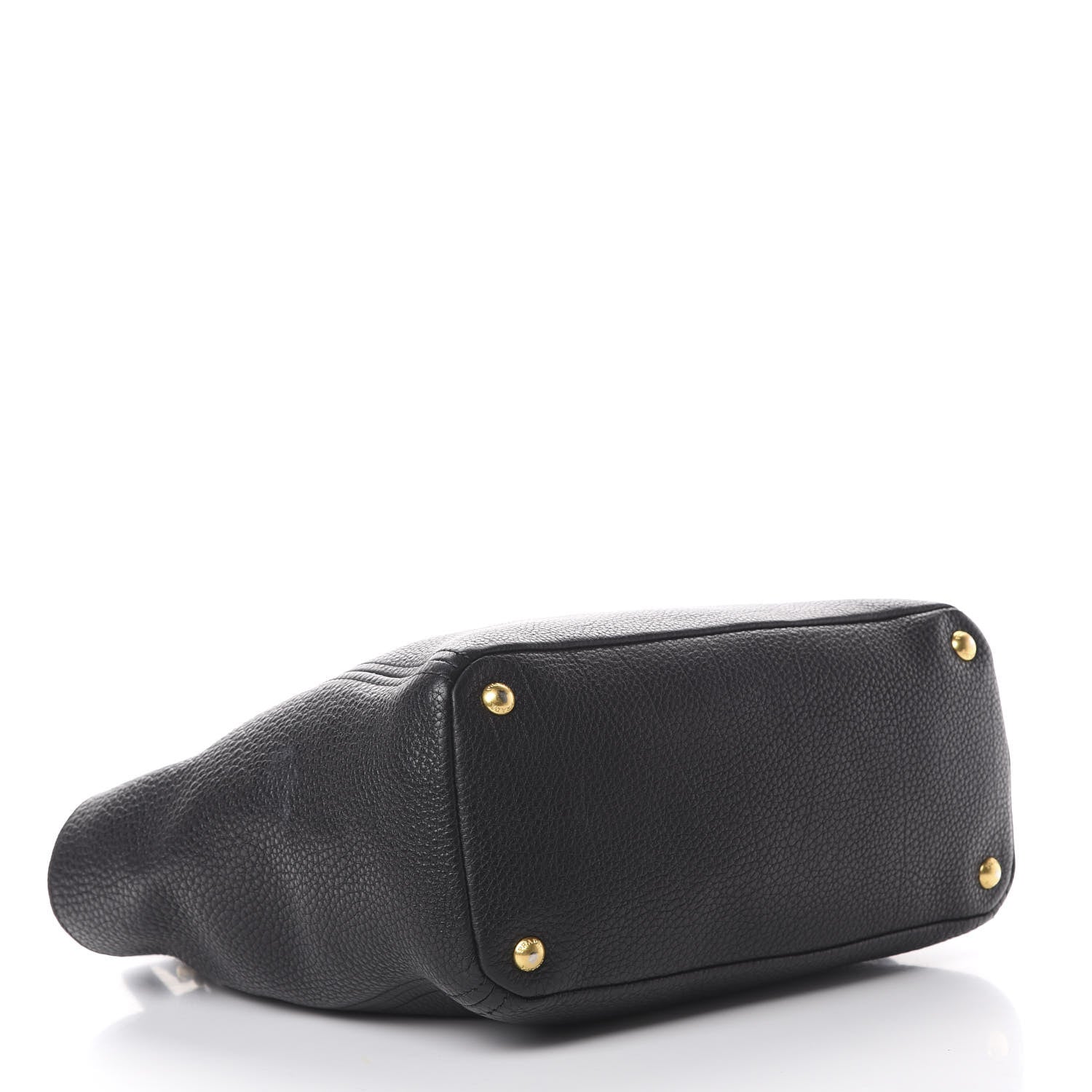 Prada Vitello Daino Side Pocket Tote Black 3 of 13