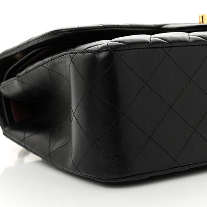 Chanel Lambskin Quilted Jumbo Double Flap Black 9 of 14