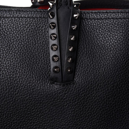 Christian Louboutin Calfskin Spikes East West Cabata Tote Black 7 of 13