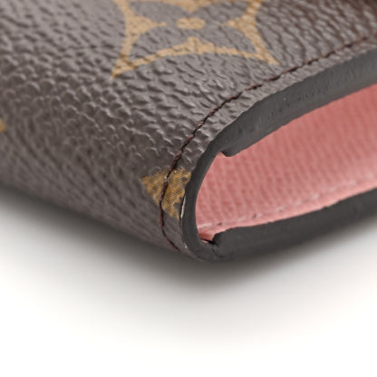 Louis Vuitton Monogram Emilie Wallet Rose Ballerine 8 of 9