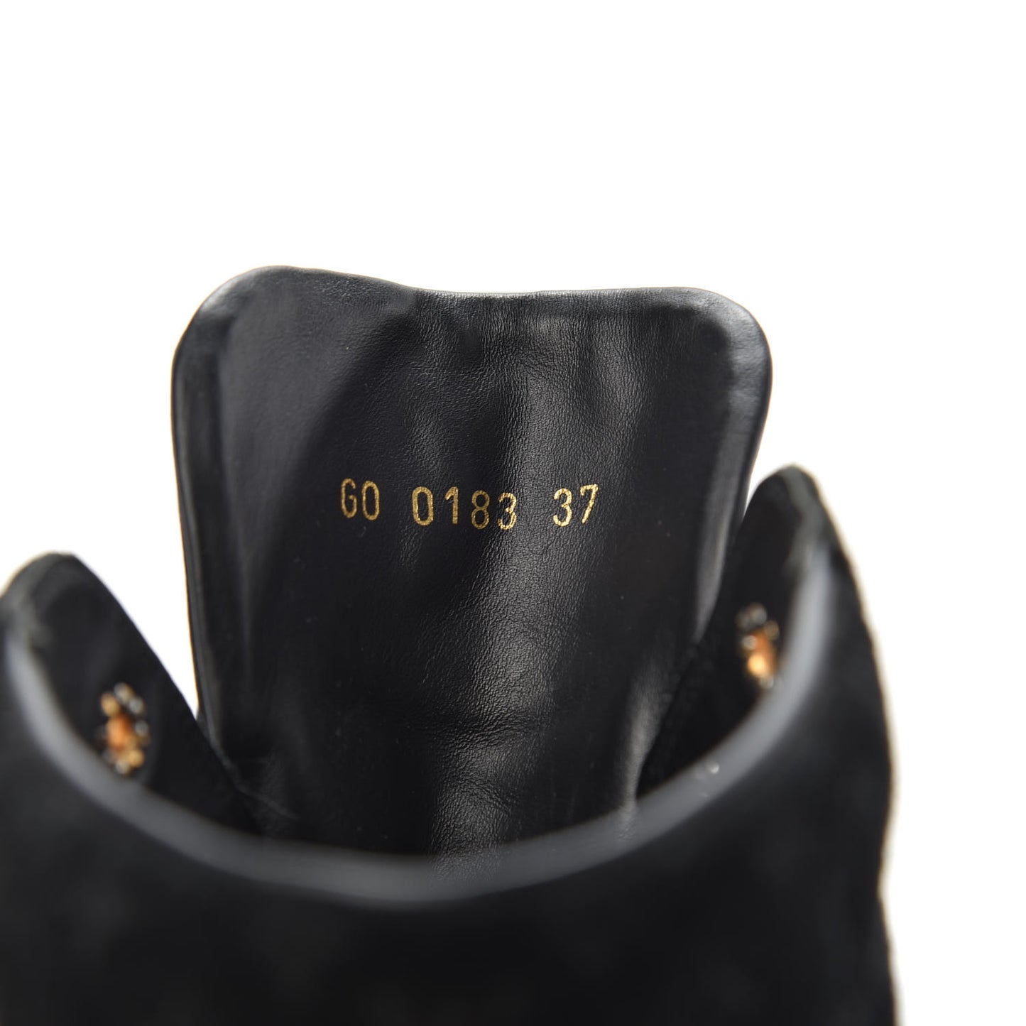 Calfskin Suede Monogram Cliff Top Wedge Sneakers 37 Black