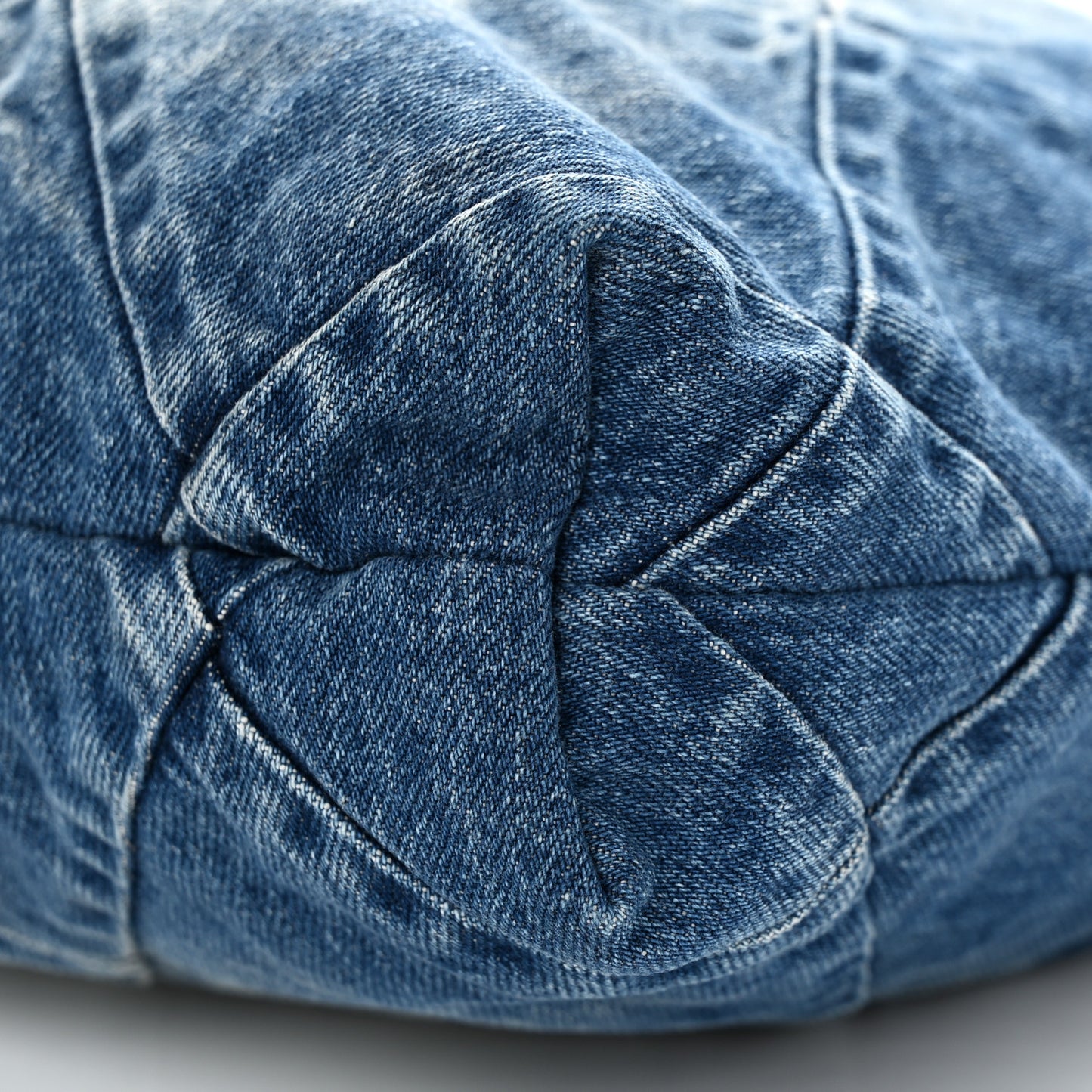 Denim Quilted Small Chanel 22 Blue