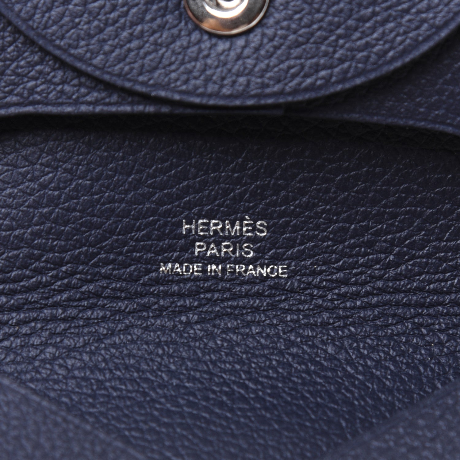 Hermes Evercolor Bastia Coin Purse Bleu Nuit 8 of 10