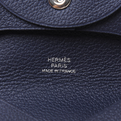 Hermes Evercolor Bastia Coin Purse Bleu Nuit 8 of 10