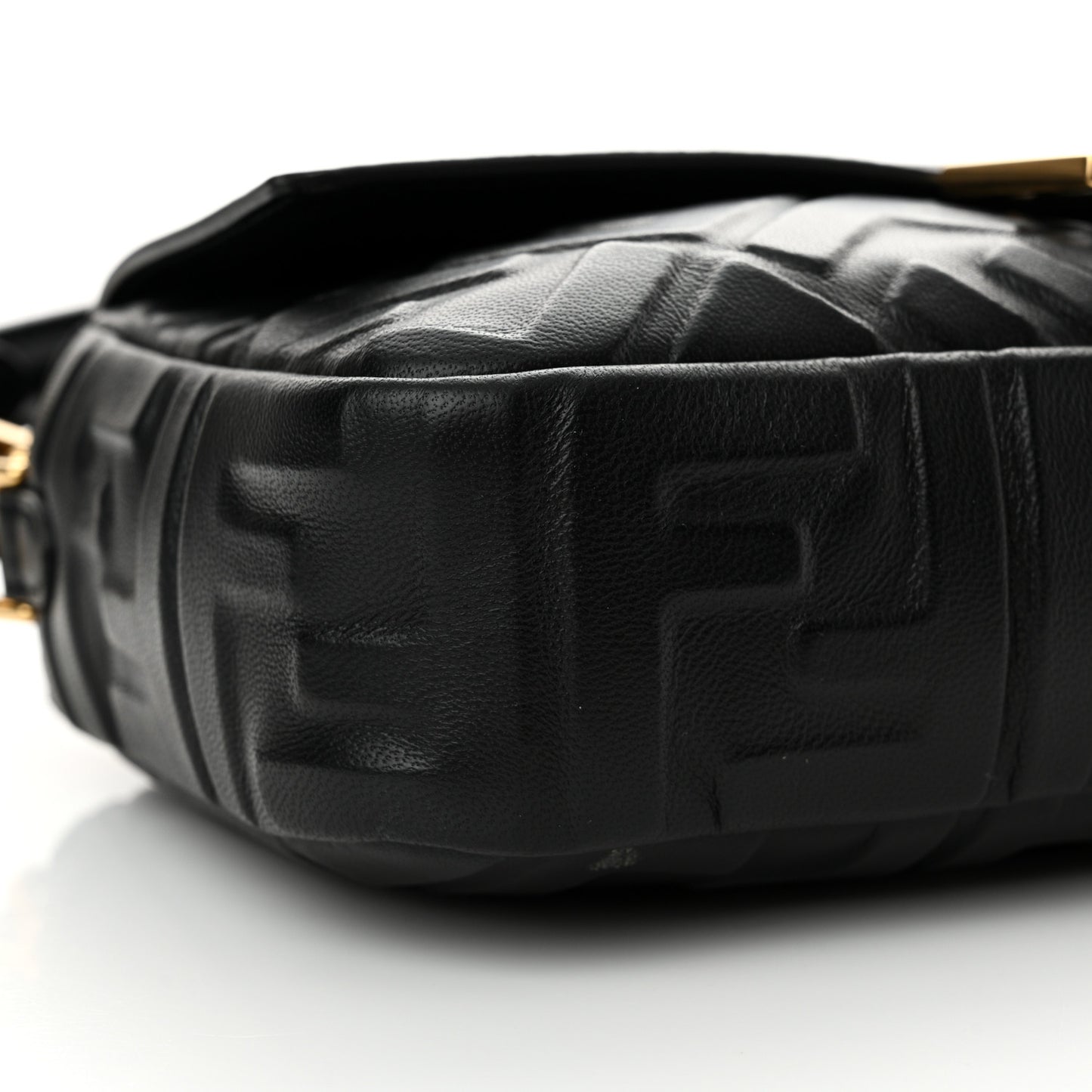 Nappa FF 1974 Embossed Baguette Black