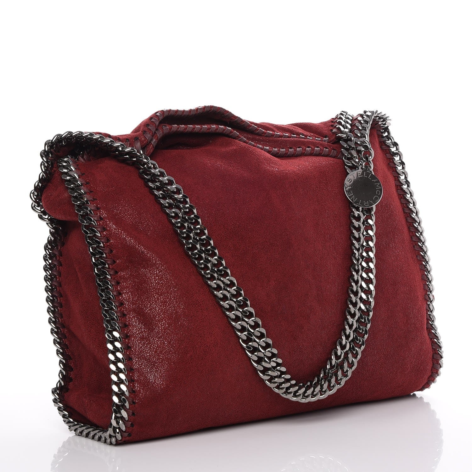 Stella McCartney Shaggy Deer Small Falabella Tote Ruby 3 of 7