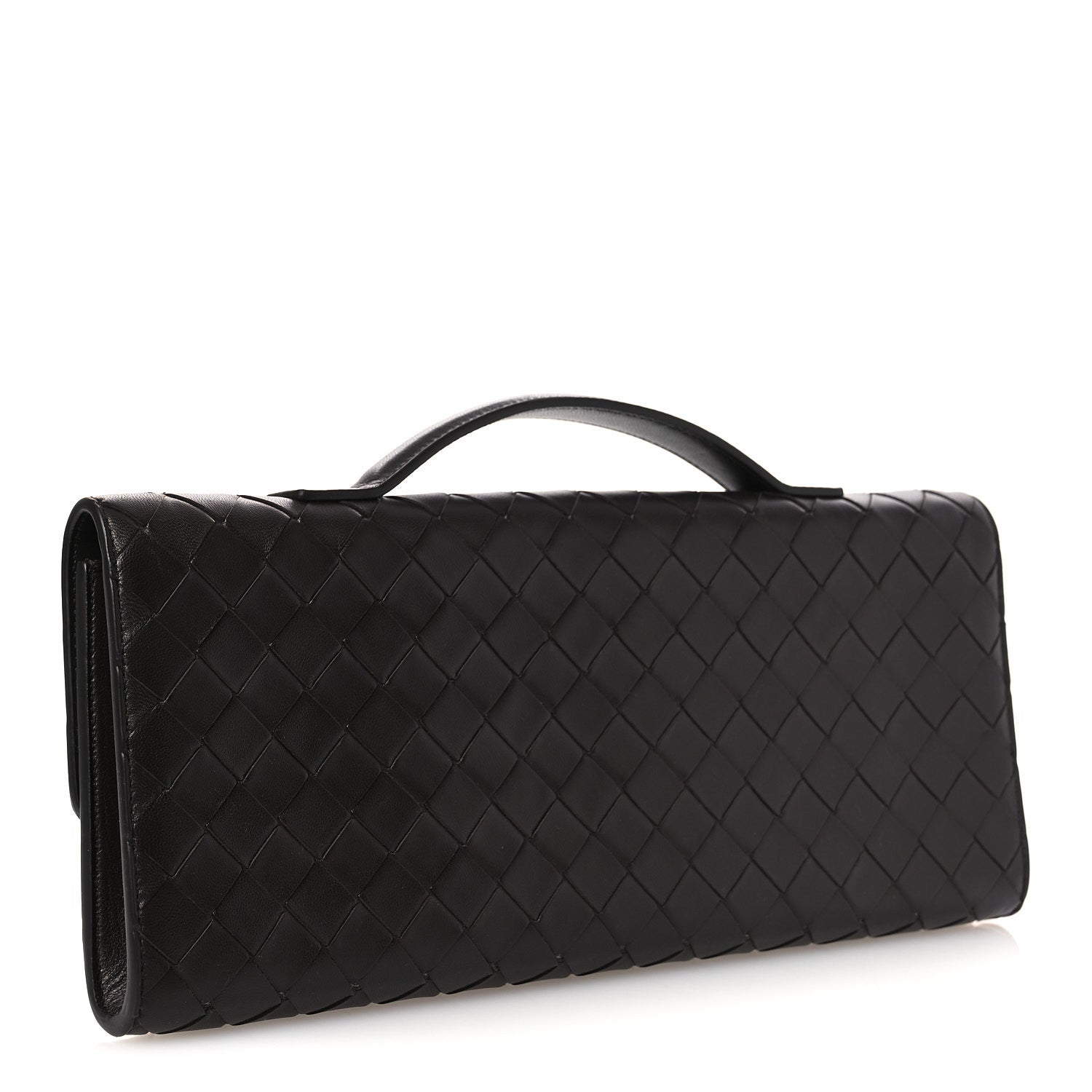 Bottega Veneta Nappa Intrecciato Long Andiamo Top Handle Clutch Fondant 3 of 11
