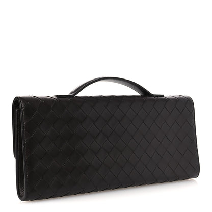 Bottega Veneta Nappa Intrecciato Long Andiamo Top Handle Clutch Fondant 3 of 11