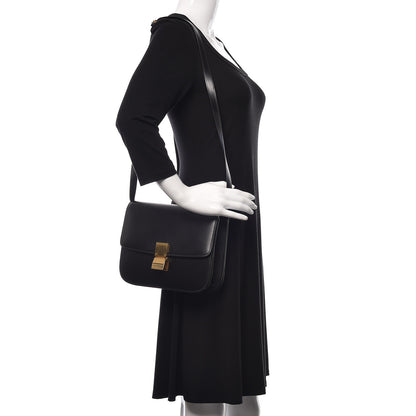 Celine Box Calfskin Medium Classic Box Flap Bag Black 2 of 18