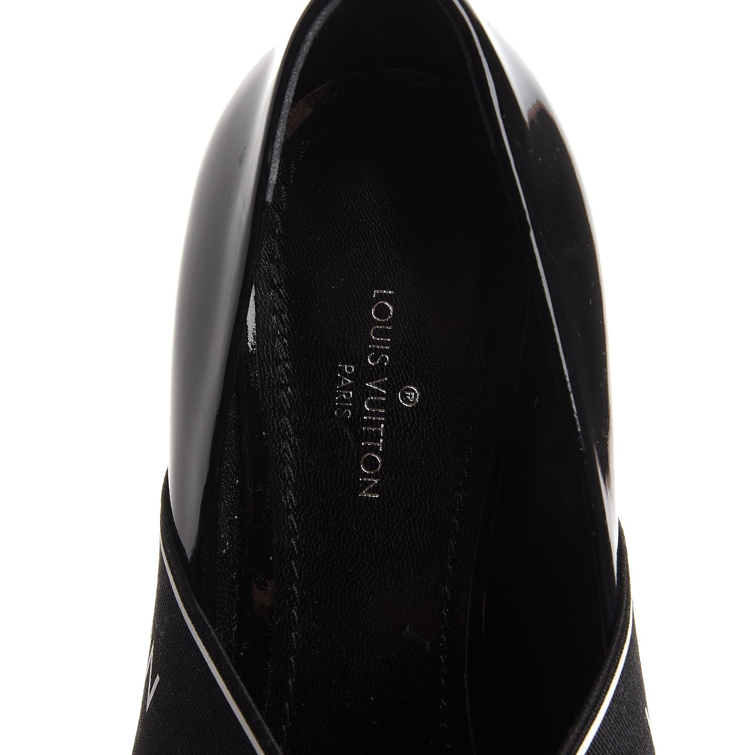 Louis Vuitton Patent Uncover Pumps 35 Black 6 of 9