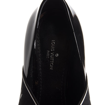 Louis Vuitton Patent Uncover Pumps 35 Black 6 of 9