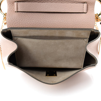 Chloe Grained Lambskin Drew Shoulder Bag Cement Pink 5 of 10