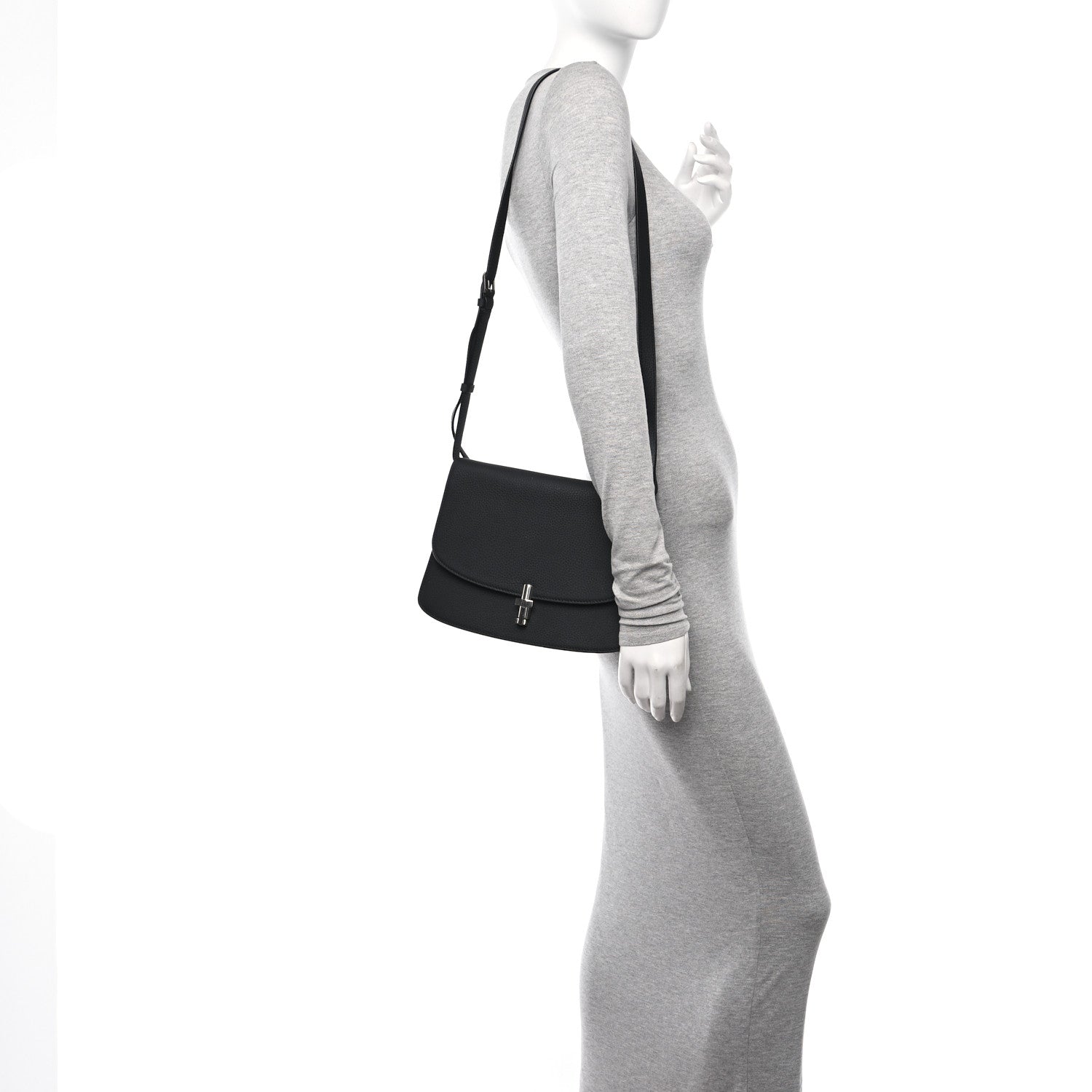 The Row Grained Calfskin The Sofia 10 Crossbody Black 2 of 11