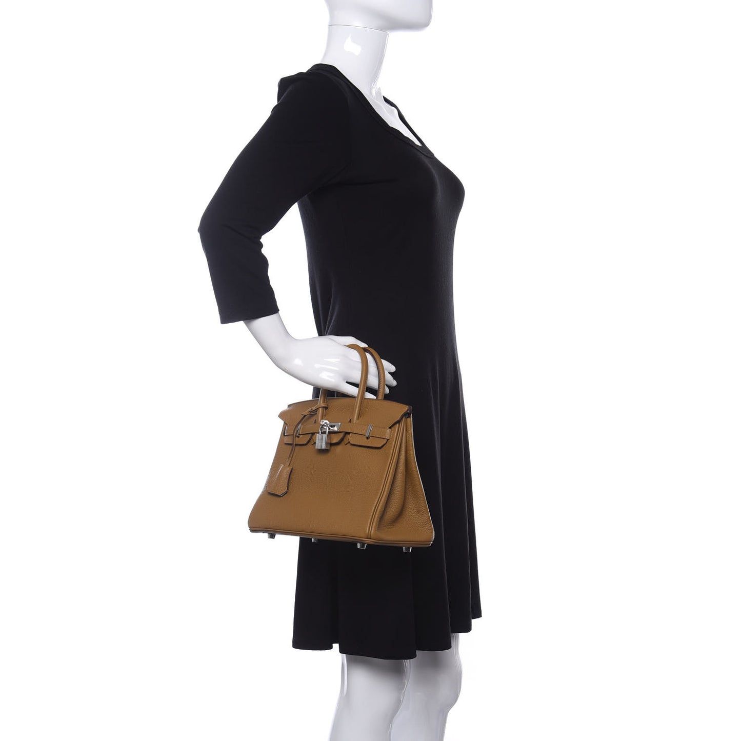 Togo Verso Birkin 25 Bronze Dore Bleu Brume
