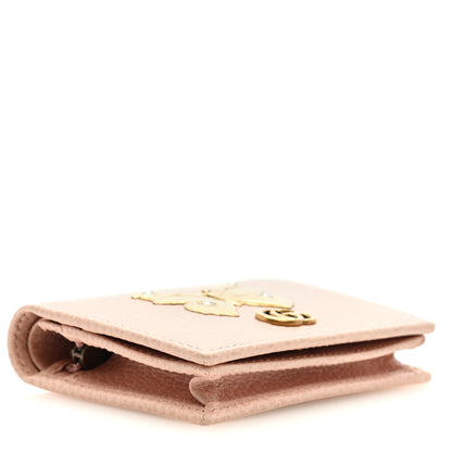 Gucci Pebbled Calfskin Butterfly Card Case Perfect Pink 4 of 6