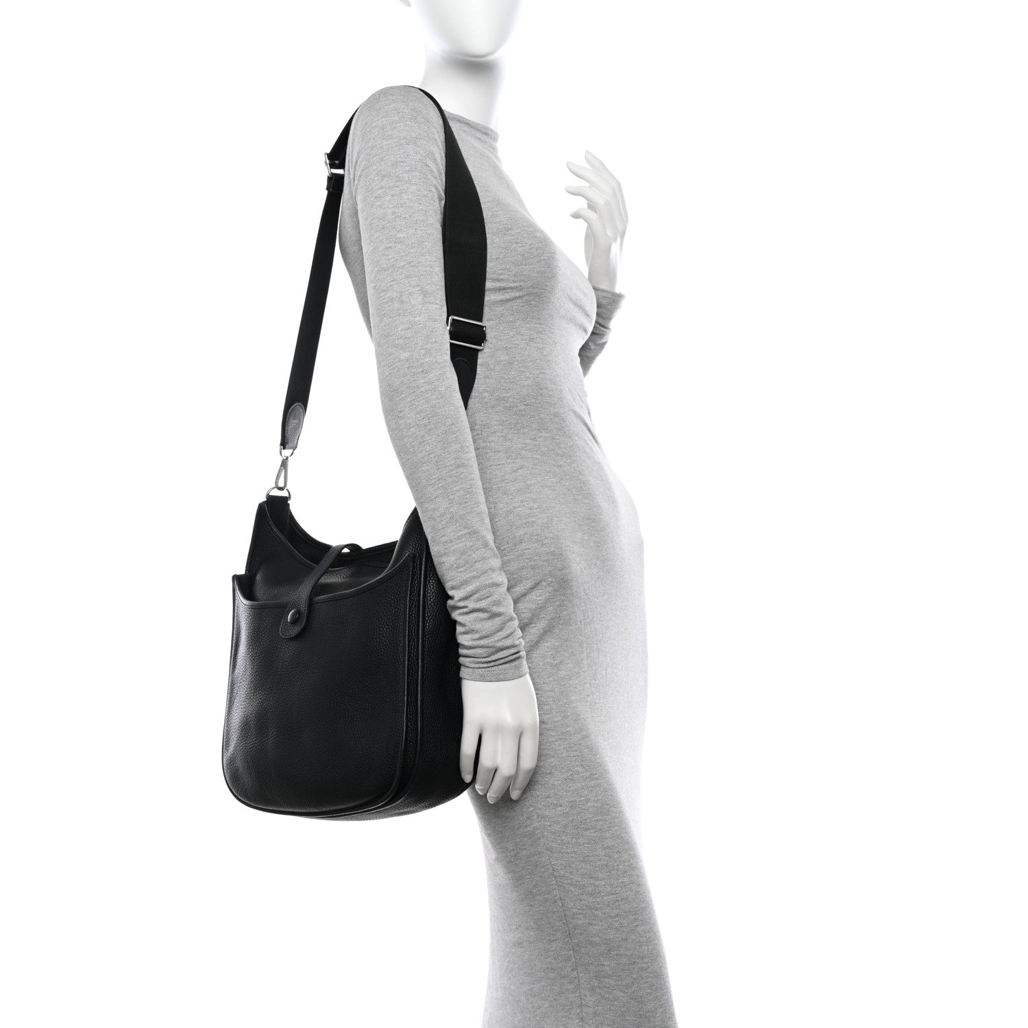 Hermes Taurillon Clemence Evelyne III PM Black 3 of 10