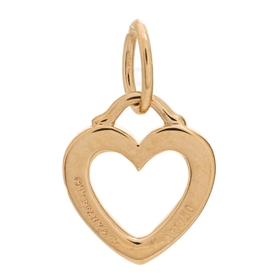 Tiffany 18K Rose Gold Diamond Sentimental Heart Pendant 3 of 3