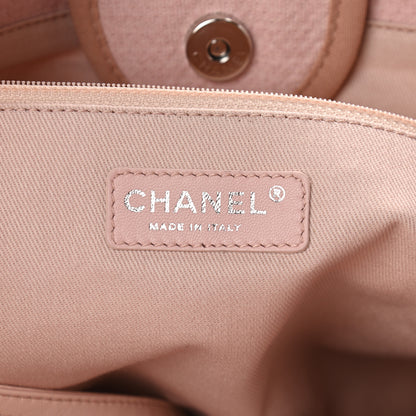 Chanel Canvas Large Deauville Tote Pink 6 of 9