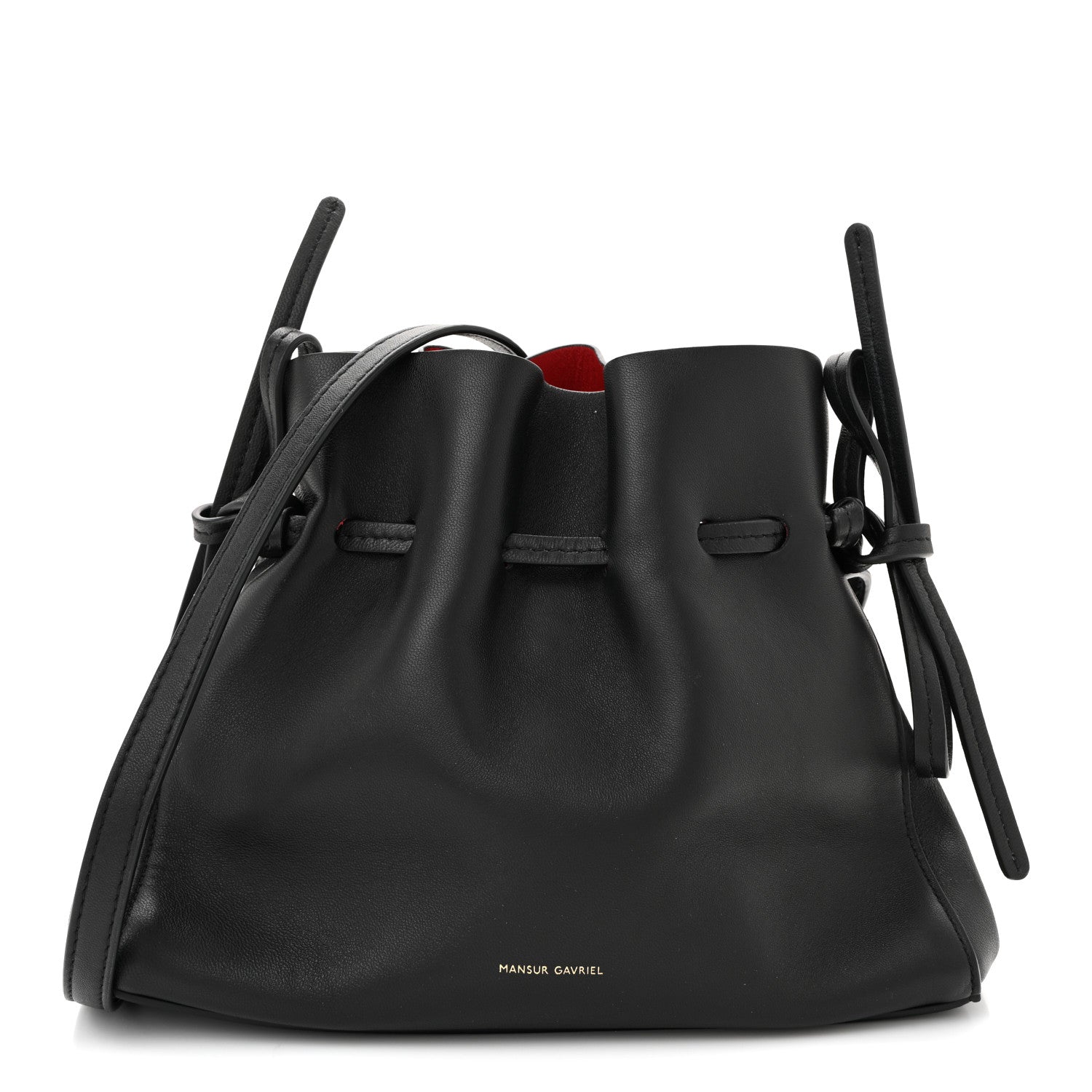 Mansur Gavriel Lambskin Mini Protea Bag Black Flamma 1 of 11