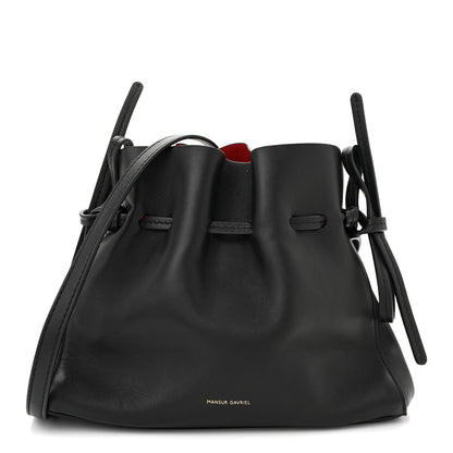 Mansur Gavriel Lambskin Mini Protea Bag Black Flamma 1 of 11