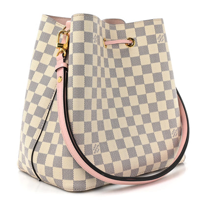 Louis Vuitton LOUIS VUITTON Damier Azur Neonoe MM Eau De Rose 3 of 17
