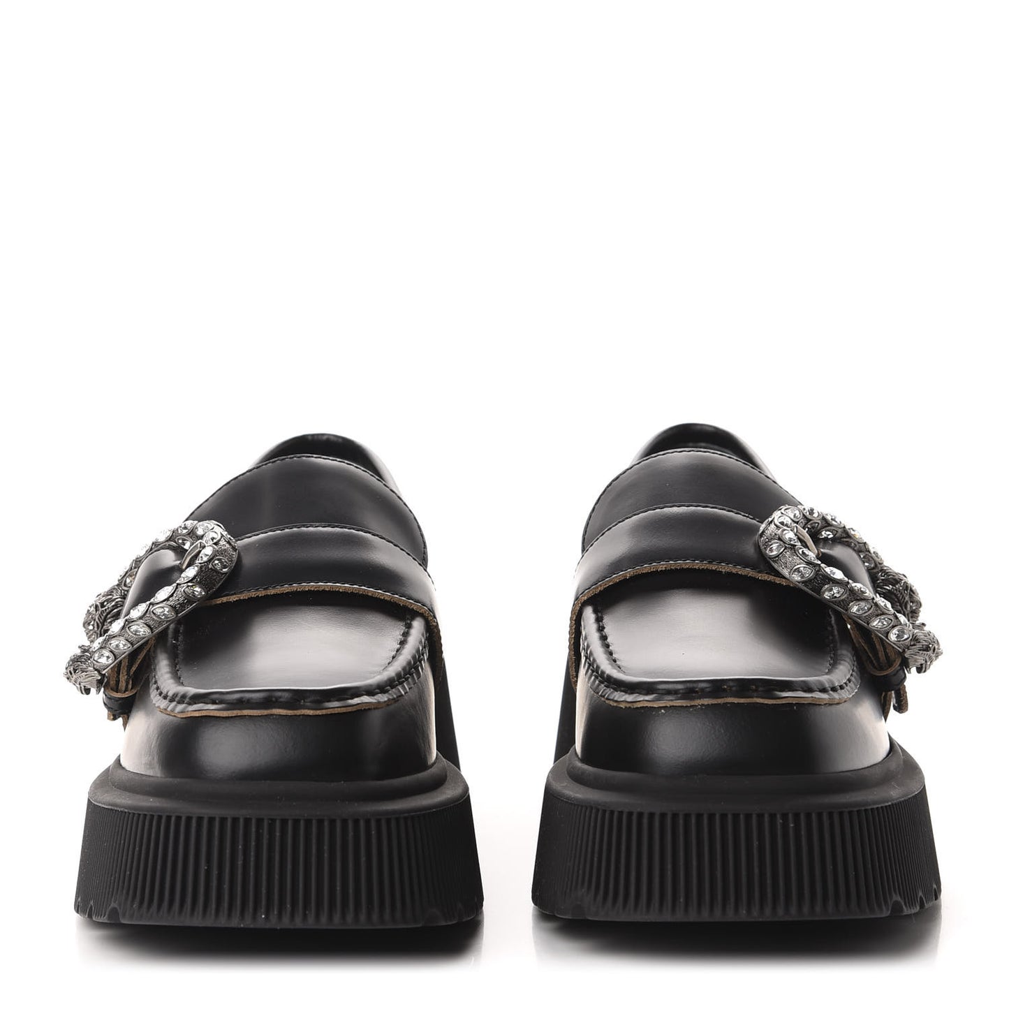 Cordovan Lux Dionysus Hunder Loafers 38 Black