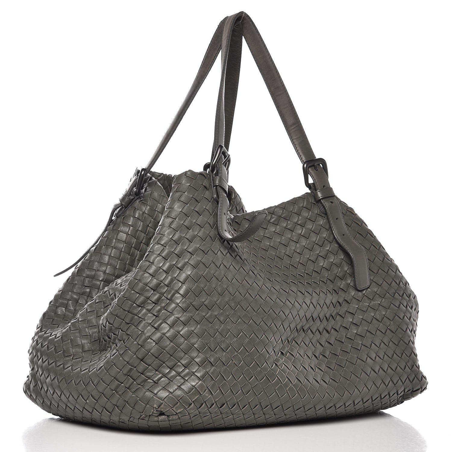 Bottega Veneta Nappa Intrecciato Large Seamless Tote New Light Grey 3 of 11