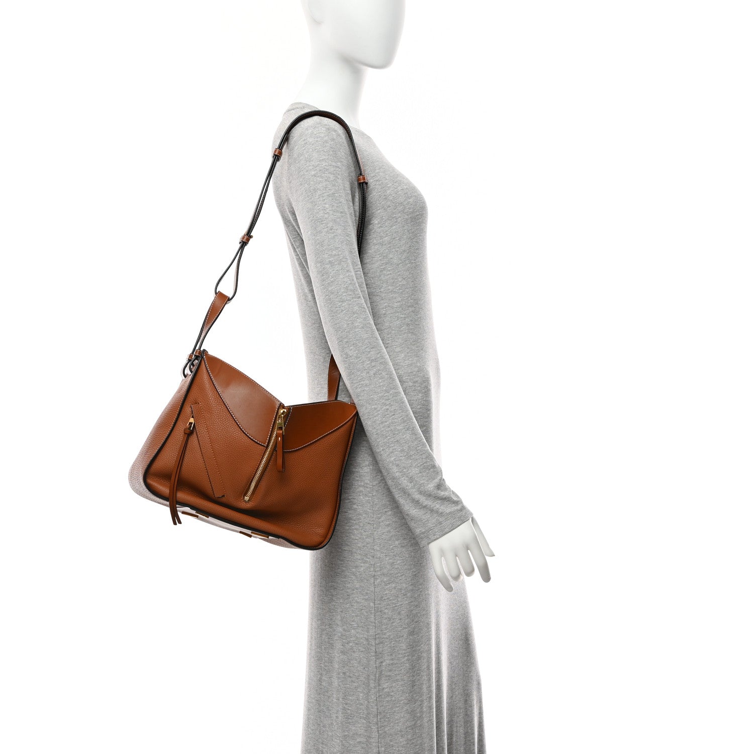 Loewe Grained Calfskin Small Hammock Shoulder Bag Tan 2 of 10