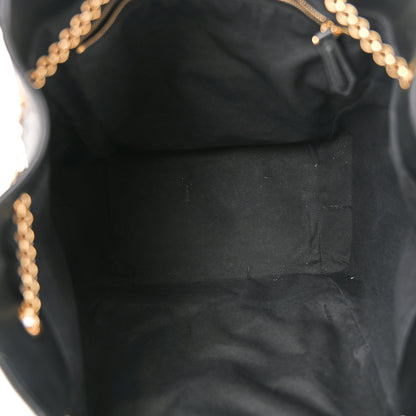 Fendi Vitello Grace King Karligraphy Chain Bucket Bag Black Bisquit 5 of 10