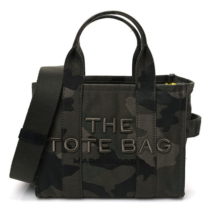 Marc Jacobs Canvas Camouflage Small The Tote Bag Khaki 1 of 11