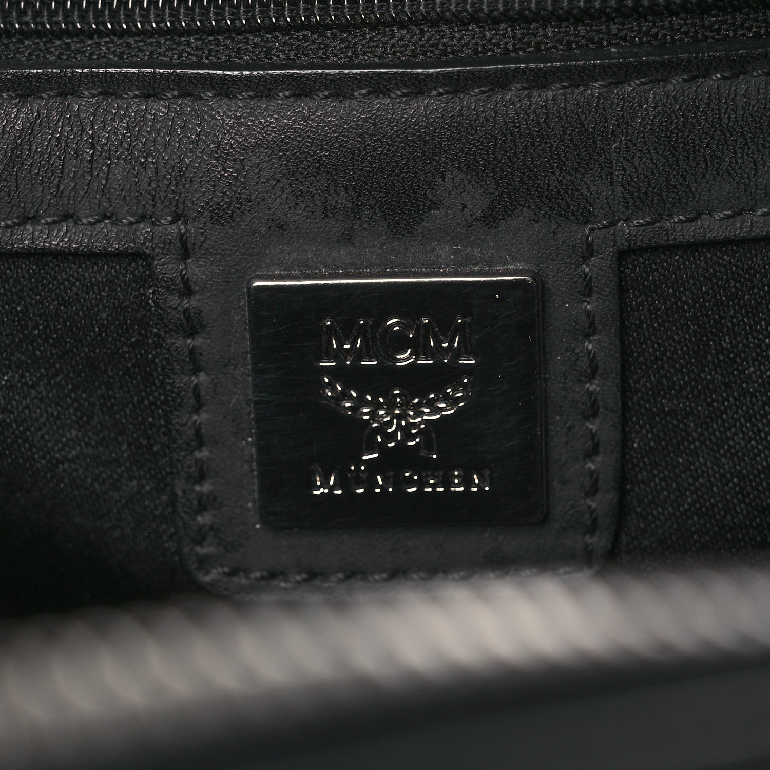 MCM Visetos Small Boston Bag Black 6 of 14