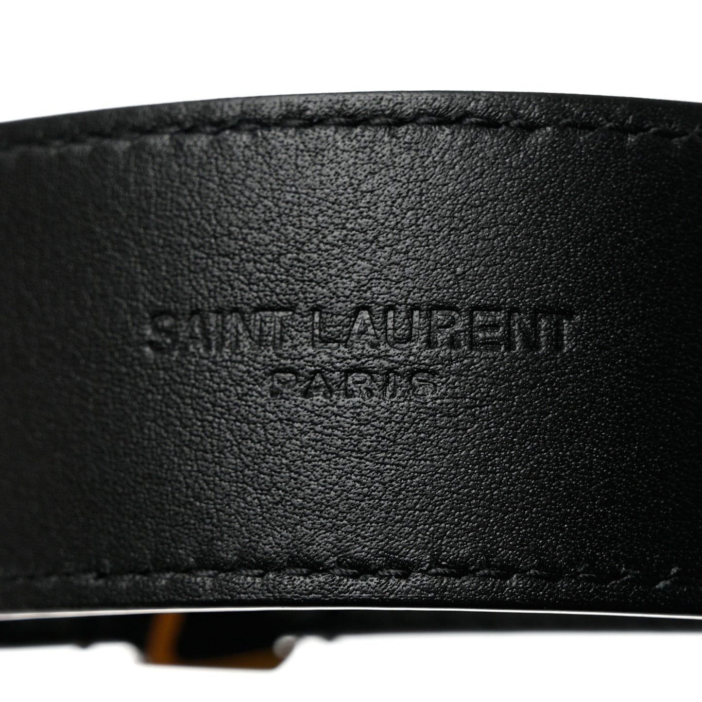 Smooth Calfskin Monogram Square Buckle Belt 85 34 Black